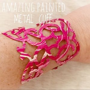 3/$10 Bundle - CUFF BRACELET - Painted Metal Die Cut! GORGEOUS 💜